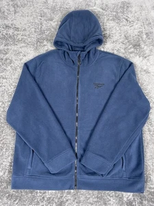 Cappotto giacca pile leggero pile blu Reebok uomo taglia 2XL - Foto 1 di 7