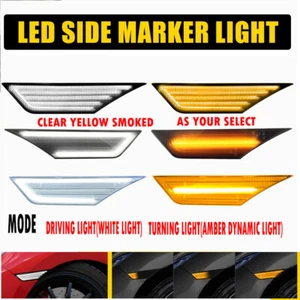 2X Turn Signal LED Side Marker Lights For 2016 2017 18 19 20 21 Honda Civic AA - Picture 1 of 81