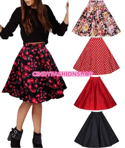 New Women American Apparel Midi Skirt Plus Size High Waist Skirt TUTU A-Line - Picture 1 of 11