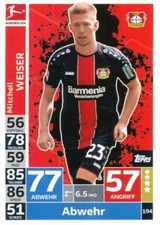 194 BAYER LEVERKUSEN - WISE MITCHELL - GERMANY CARD TOPPS BUNDESLIGA 2019