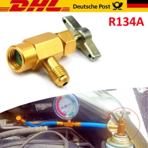 1/4" ACME-R134A Auto Klimaanlage Kältemittel Hahn Ventil Flaschenöffner Adapter - Bild 1 von 12