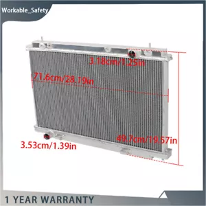 2ROW Full Aluminum Radiator CU2999 For 2007 2008 2009 Nissan 350Z 3.5L V6 MT - Foto 1 di 14