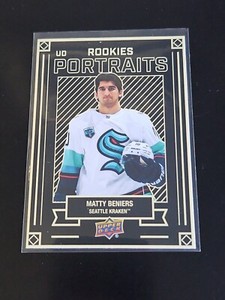 2022-23 Upper Deck Series 1 - UD Portraits #P-36 Matty Beniers (RC)