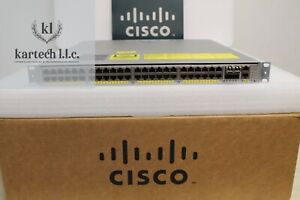 Commutateur Cisco Catalyst 4948 WS-C4948E-F 48 ports L3 Gigabit 15,2 OS double courant alternatif