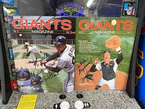 2 Signed Autographed SF Giants Magazines Bud Black & Terry Kennedy Personalized - Picture 1 of 5