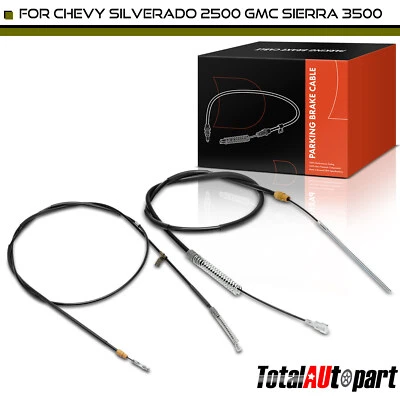 2x Cable de freno de estacionamiento trasero Chevrolet Silverado 3500 HD GMC Sierra 2500 HD Foto 1 de 4
