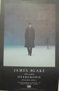 JAMES BLAKE 2013 overgrown promotional poster New Old Stock Flawless Condition - Picture 1 of 1