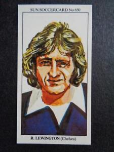 The Sun Soccercards 1978-79 - Ray Lewington - Chelsea #650