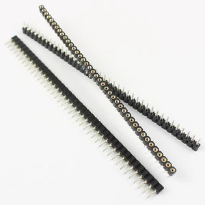 50Pcs 2.54mm Pitch 40 Pin Single Tin PCB Panel IC Breakable Round Female Header - Picture 1 of 5