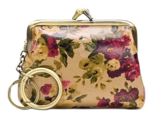 Patricia Nash Borse Leather Coin Purse Antique Rose New With Tags - Picture 1 of 5