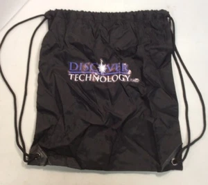 Discover Technology.org 15” X 13” Drawstring Nylon Backpack Bag - Picture 1 of 6