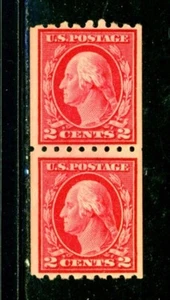 US Scott # 411 - MNH - Nice Centering - Pair - CV=$55.00 (7-C251) - Picture 1 of 2