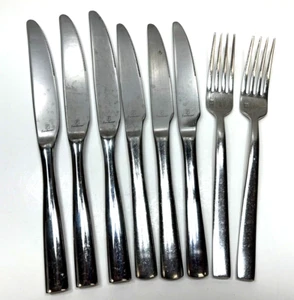 Fortessa 18/10 Edelstahl glänzend Besteck Set 8 Stck schwer SS 6 Messer 2 Gabel - Bild 1 von 3