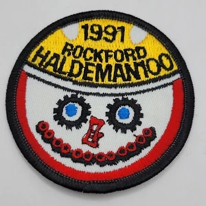 Vintage rockford haldeman100 1991 patch clown face - Picture 1 of 2