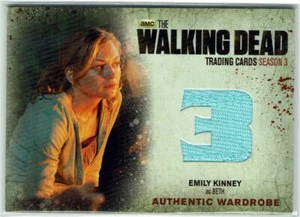 Walking Dead Season 3 Part 1 Wardrobe Card M5 Emily Kinney as Beth SHORT PRINT - Picture 1 of 2