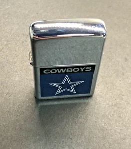 2007 Zippo Lighter "Dallas Cowboy's" Polished Chrome Never Fired - Picture 1 of 5