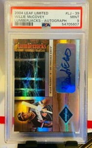 2004 Leaf Limited Lumberjacks Willie McCovey Auto 25/25 1/1 PSA 9 POP 1 LJ-39 