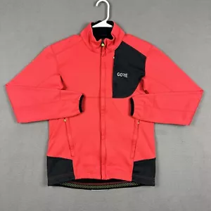 GORE WEAR C5 Windstopper Thermo Trail Jacket Mens Small Red Softshell Cycling - Picture 1 of 21