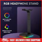 RGB Headphones Display Stand with 2 USB Charging Ports Earphone Holder for Game