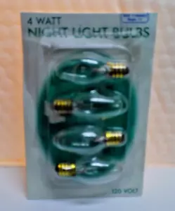 4 pack 4 watt night light bulbs - Picture 1 of 1