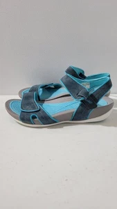 Dansko Leder Sport Sandalen Doppelriemen grau/blau Größe 40 gebraucht, in einwandfreiem Zustand - Bild 1 von 5