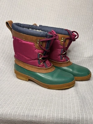 Bota de lluvia vintage Land’s End para mujer talla 7 Foto 1 de 4