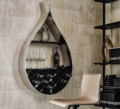 Cattelan Italia Drop case shelf winerack cupboard - Image 1 of 4