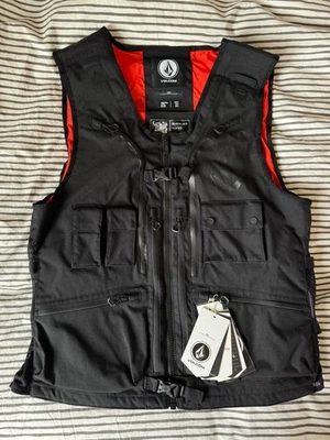 NEW Volcom Iguchi Slack Vest Men's Medium Snowboarding Snowmobile Jacket Black - Image 1 of 4