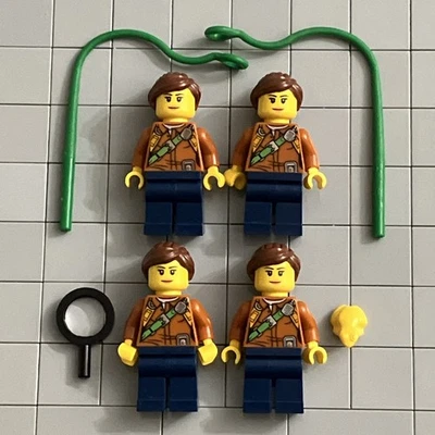 LEGO 60157 Jungle Starter City Set Minifig Lot Of 4 Minifigures E7 22 - Image 1 of 2