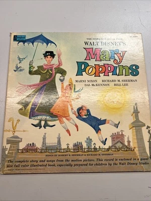 Walt Disney's Mary Poppins Disneyland Record Story and Songs 1964 De colección Foto 1 de 4