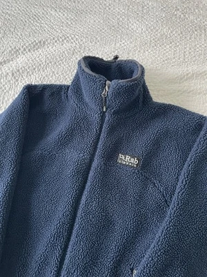 Rab Mens Double Pile Sherpa Fleece Jacket Navy Size S Small - Image 1 of 4