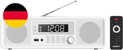 Kompaktanlagen Radio Mit Cd Player, Klares 20-W-Rms-Soundsystem, Fm-Radio-Cd-Pla - Bild 1 von 4