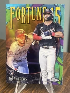 DYLAN CREWS 2025 TOPPS CROMO FORTUNA 15 REFRACTOR NOVATO RC - Imagen 1 de 2