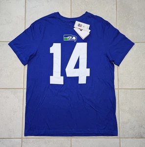 Nike Men's Large Seattle Seahawks DK Metcalf #14 T-Shirt Blue NFL Football NEW - Picture 1 of 7