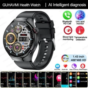 UK 2025 neue medizinische Qualität Smartwatch Blutdruck Sauerstoff Herzfrequenz Bluetooth - Bild 1 von 5