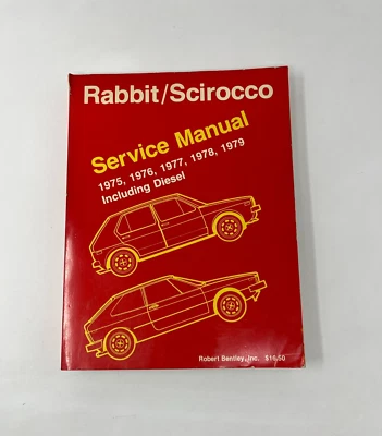 VW Rabbit Scirocco 1975-1979 With Diesel Service Manual w/Spreadsheets Complete - Image 1 of 4