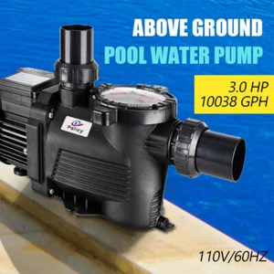 3.0HP IN GROUND Swimming POOL PUMP MOTOR w/ Strainer 2" thread NPT HOR SALE - Picture 1 of 13