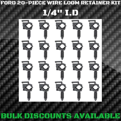 Arnés de motor interior Ford LTD II 1965-1986 cable telar clip abrazadera retenedores 1/4 Foto 1 de 2