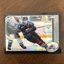 2002-03 Topps Chrome /100 Black Refractor Alex Tanguay #60
