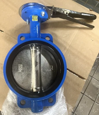 8" Mosher Butterfly Valve Ductile Iron, Ni Ductile Iron, Buna, wafer - Image 1 of 4
