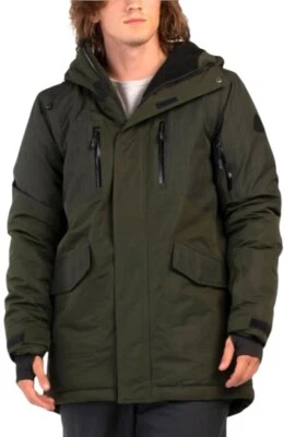 Chaqueta de esquí impermeable/abrigo de parka aislante XL verde bosque Avalanche para hombre Foto 1 de 2
