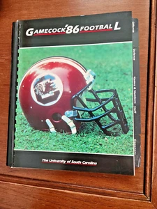 1986 SOUTH CAROLINA GAMECOCKS Football Media Press Radio and TV Guide Tabbed - Picture 1 of 3