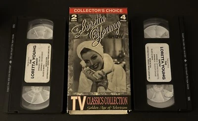 Loretta Young 2-Tape TVC-6-1111 VHS Set Golden Age Television Collector’s Choice - Image 1 of 4