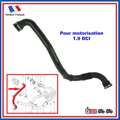 Tuyau Durite Air Turbo prévu RENAULT LAGUNA II Grandtour 1.9DCI 8200488871 - Photo 1/4