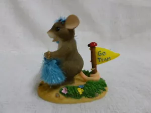 Charming Tails Good Cheers 87/801 Cheerleader Mouse New In Box - Picture 1 of 6