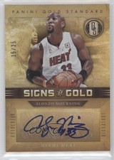 2011-12 Panini Gold Standard Signs of Gold /25 Alonzo Mourning #SG-88 Auto HOF