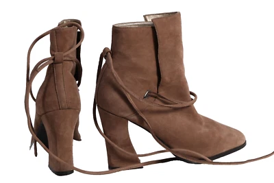 Botines vintage Colin Stuart marrón claro gamuza decoración con lazo talla 7 Foto 1 de 4