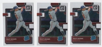 2022 3 DONRUSS OPTIC RATED ROOKIE LOT RILEY ADAMS - Image 1 of 2