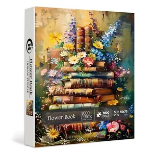 Flower Book Jigsaw Puzzle 1000pc by Bboldin - Bild 1 von 7