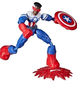 Marvel Avengers Bend and Flex CAPTAIN AMERICA Action Figure Toy 6-Inch. NEW - Picture 1 of 3